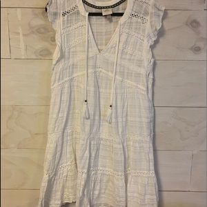 White dress, above knee